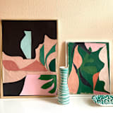 "Jungle Juice" - Original Painting in green by cyrille gulassa
