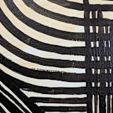 "Sketchy Pattern | 40" x 30"" - Original Painting in black by Katie Zimpel