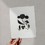 "Lady" - Original Painting in black by Maja Cunningham