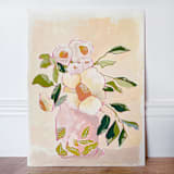"Flourish Vase" - Original Painting in multicolor by Lucrecia Caporale