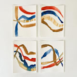 "Primary Threads" - Original Painting in multicolorassorted-colors by Mary Gaspar