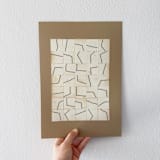 "Irregular Structure" - Original Painting in natural by Alisa Galitsyna