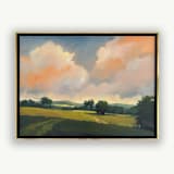 "Walk the Lower Field" - Original Painting in white by Stephanie Goos Johnson