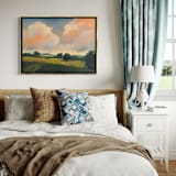 "Walk the Lower Field" - Original Painting in white by Stephanie Goos Johnson