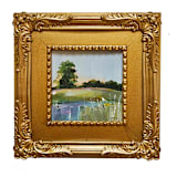 "Morning Marsh Light" - Original Painting in multicolorassorted-colors by AlisonJerry