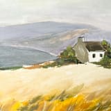 "Echoes of the Horizon" - Original Painting in brown by Lucrecia Caporale