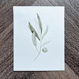 "Olive Branch" - Original Painting in green by Angele Kamp