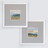 "Open Field No. 7 and No. 8 - Original Set" - Original Painting in multicolorassorted-colors by Julia Contacessi