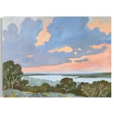 ""Peach Skies" - 40 x 30 - Original Painting" - Original Painting in multicolor by Sarah Mankin