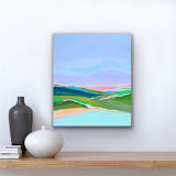"Grey Valley" - Original Painting in multicolor by Shraddha Dharia
