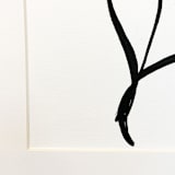 "Bloom" - Original Painting in black by Teju Reval