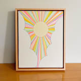 "Every Storm Runs Out of Rain I" - Original Painting in multicolor by Renée Stramel