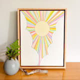 "Every Storm Runs Out of Rain I" - Original Painting in multicolor by Renée Stramel