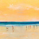 "Beach Sunset" - Original Painting in multicolor by Lindsay Megahed
