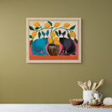 ""Lemon Mews"" - Original Painting in multicolorassorted-colors by CONNIE COLLUM