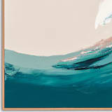 "Santa Cruz Swell" - Original Painting in blue by Caryn Owen