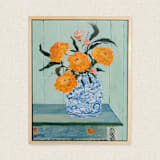 "Garden Symphony No. 1 (Framed)" - Original Painting in multicolor by Lottie Aldarwish