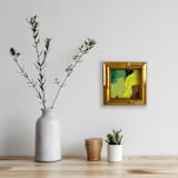 "Large Leaves" - Original Painting in green by Jessalin Beutler