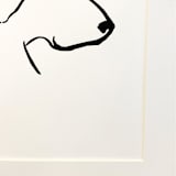 "Dog II" - Original Painting in black by Teju Reval