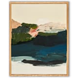 "Pink Seascape" - Original Painting in multicolorassorted-colors by Caryn Owen