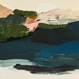 "Pink Seascape" - Original Painting in multicolorassorted-colors by Caryn Owen