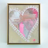 "Chantilly Heart" - Original Painting in multicolor by Nicole Simms