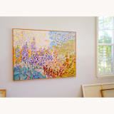 "Colors in Bloom" - Original Painting in orange by Shina Choi