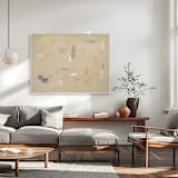 "Nomadic Desert Winds" - Original Painting in beige by Shina Choi