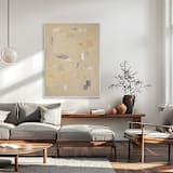 "Nomadic Desert Winds" - Original Painting in beige by Shina Choi