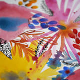 "Watercolor Flowers Original Painting" - Original Painting in multicolor by Alexandra Dzh