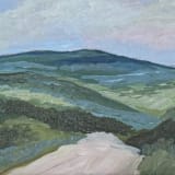 ""A Way Through the Valley" - 18 x 15 - Original Painting" - Original Painting in multicolor by Sarah Mankin