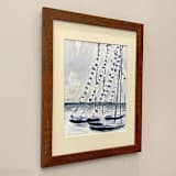 "You captured my heart and imagination!" - Original Painting in blue by Golden Lines and Silver Linings