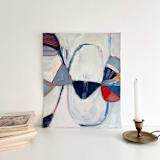 "Gather Round 2" - Original Painting in multicolorassorted-colors by Mary Gaspar