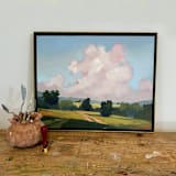 "Spring Wind" - Original Painting in green by Stephanie Goos Johnson