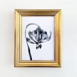 "Dreamy Bloom" - Original Painting in black by Teju Reval