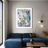 "Shy as a Fox II" - Original Painting in multicolorassorted-colors by Sarah Mankin