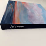 "Kiss of Light" - Original Painting in blue by Johanne Dziemian