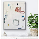 "make me an angel" - Original Painting in white by tina johnson