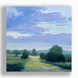 "Fresh Morning" - Original Painting in blue by Stephanie Goos Johnson