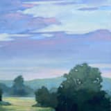 "Fresh Morning" - Original Painting in blue by Stephanie Goos Johnson