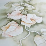 "Bougainvillea in green" - Original Painting in green by Angele Kamp
