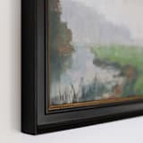 "Misty Morning" - Original Painting in green by Wendy Keller
