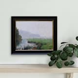 "Misty Morning" - Original Painting in green by Wendy Keller