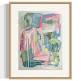 "Ten Thousand Miles Gone II" - Original Painting in multicolorassorted-colors by Sarah Mankin