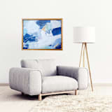 "Transparency I" - Original Painting in blue by AlisonJerry