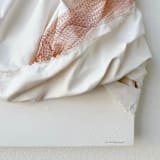 "Sculptural Linen Series: Muriel" - Original Painting in white by robyn lomauro