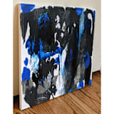 "Yesterday" - Original Painting in blue by Carrie Cantwell
