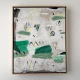 "Open Up the Doors" - Original Painting in white by Amy Early