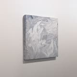 "Plum Neutral II" - Original Painting in gray by Teodora Guererra