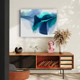 "Voda" - Original Painting in blue by Marta Spendowska